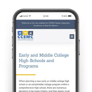 CCEMC Mobile view