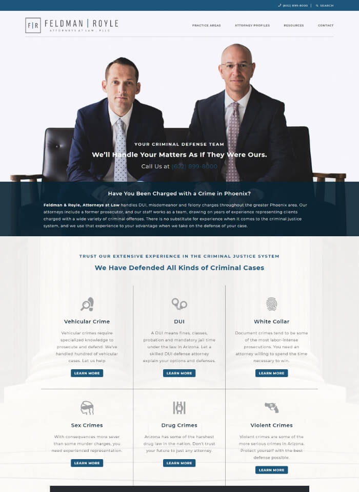 Feldman Royle Website