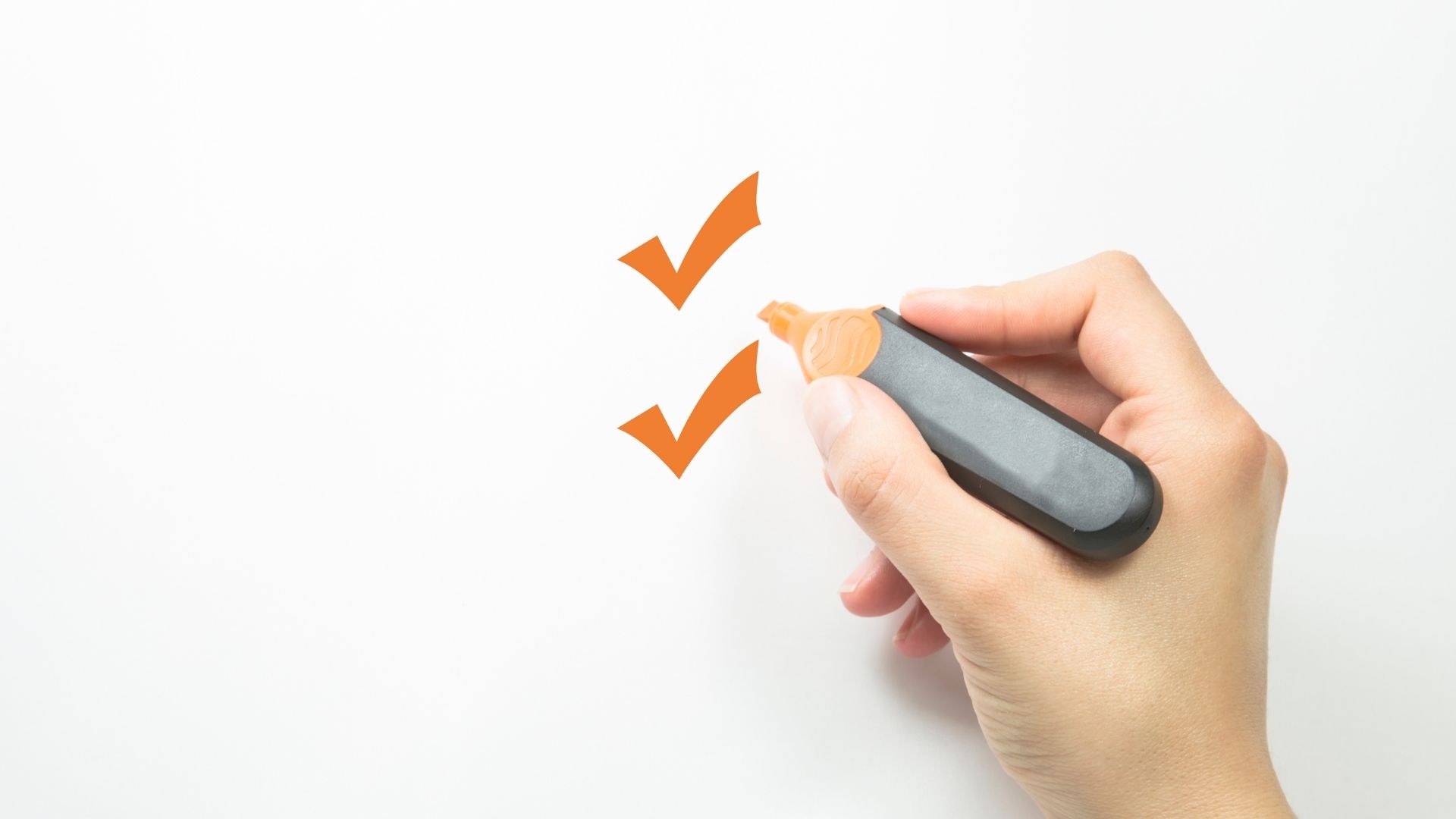 hand choosing two options