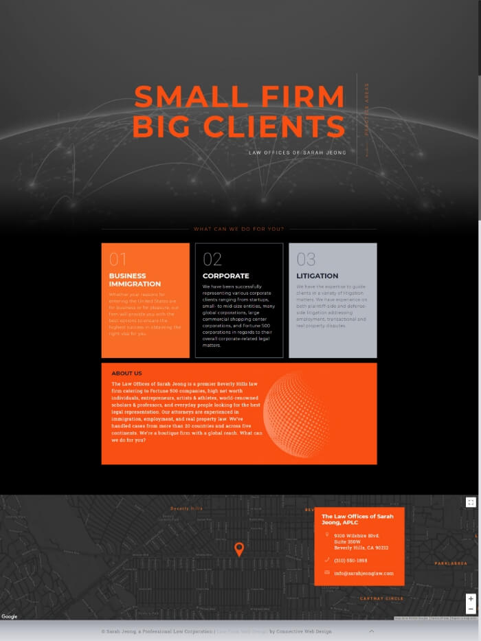 Law Offices of Sarah Jeong Website