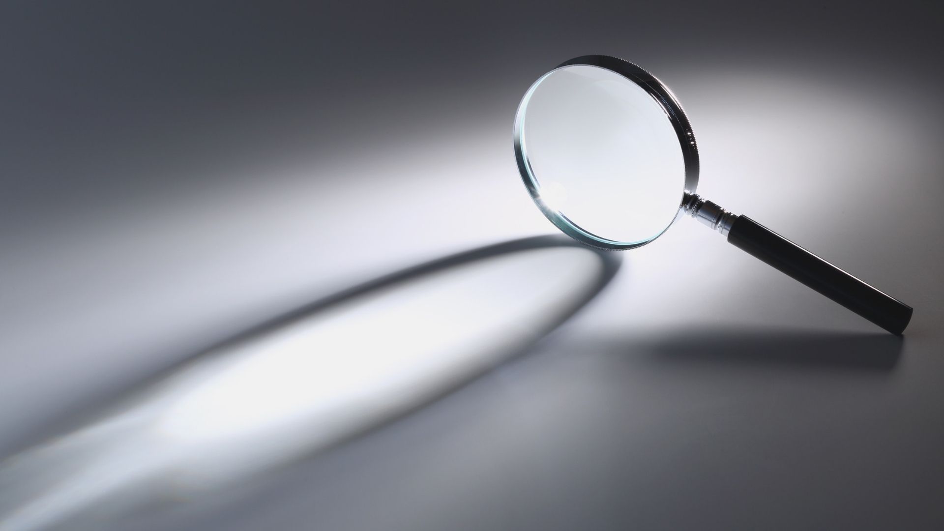 magnifying glass in white background
