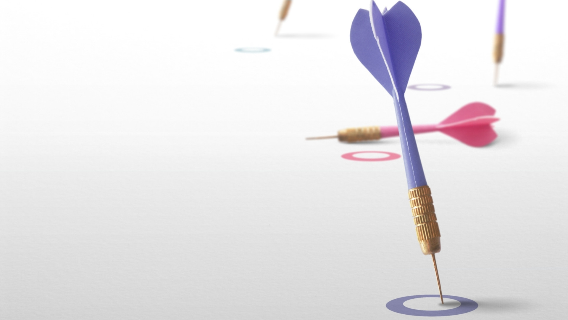 violet dart pointed in a circle