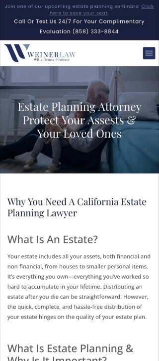 Weiner Law Innerpage