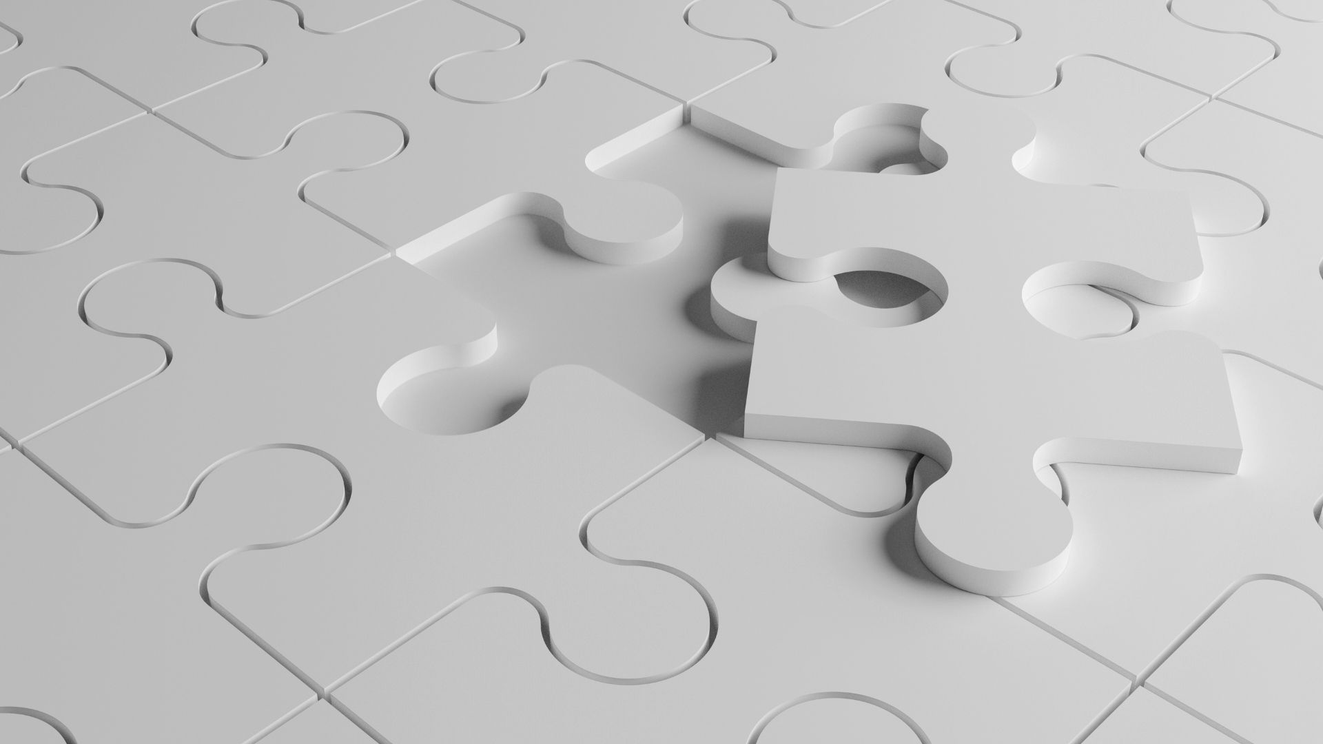 white puzzle patterns