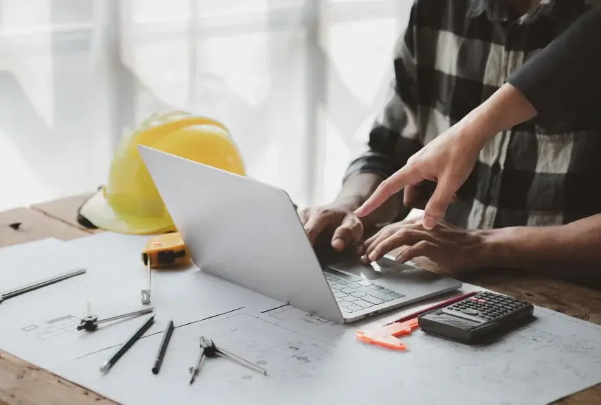 Engineer choosing a sample project